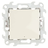 Дизайнерский выключатель с подсветкой Push&Go, слоновая кость, 2420204-031, Simon, одноклавишный проходной, серия 24 Harmonie