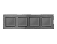 Дизайнерская рамка из оргстекла 4 местная, антрацит серый, AF330654 Ambrella Volt