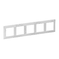 Дизайнерская рамка 5 местная, эл грей, 754125 Legrand, серия Valena Life