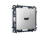 Комплект механизма розетки HDMI 2.0 40V/500mA 2.0GHz 5-18Gbit/s , серебро глянец, MA414010 Ambrella Volt