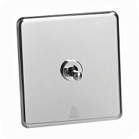 Дизайнерский выключатель Mira Зеркальный хром, BMC1KXTC Bonze одноклавишный перекрестный