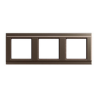 Дизайнерская рамка 3 местная, мокко, A583MO Jung, серия A 500