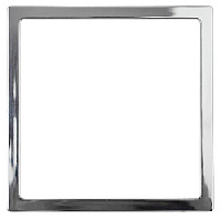 Декоративная рамка 1 местная, хром, Б0045076 Эра, серия Elegance