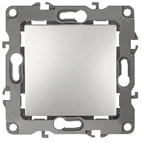 Дизайнерский выключатель, перламутр, Б0019286 Эра, одноклавишный проходной, серия 12