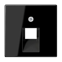 Накладка розетки компьютерной/ телефонной, черный, A569-1PLUASW Jung, серия A