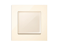Дизайнерская рамка из термопластика 1 местная, бежевый глянец, AF220301 Ambrella Volt