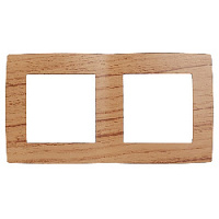 Дизайнерская рамка 2 местная, дуб, Б0014759 Эра, серия 12