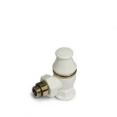 Ретро клапан запорный угловой для радиатора Liberty 1/2" х 3/4" белый 0323-2000V00A S.R.Rubinetterie
