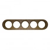 Рамка 5 местная, овал, дуб зеленый О15ДЗ Salvador