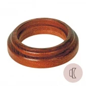 Рамка на бревно D280 мм. 1 местная, восьмерка, дуб коричневый НО31ДК280 Salvador