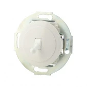 Ретро выключатель проходной, тумблерный, белый/белый, 880804-3 Vintage, одноклавишный