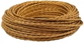 Ретро кабель витой электрический (50м) 2*2.5, медный шелк, серия Twist, Interior Electric