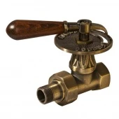 Ретро вентиль регулирующий прямой для радиатора 1/2" латунь v675L1/2 RETRO style