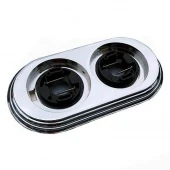 Рамка 2 местная хром BF1-620-30 BIRONI