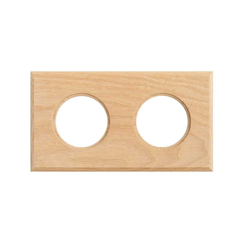 Накладка на бревно 280 мм. 2 местная, ясень натуральный, СМС2-280 DecoWood Накладка на бревно 280 мм. 2 местная, ясень натуральный, СМС2-280 DecoWood