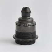 Патрон для ретро лампы с кольцом 76-ETZ состаренная бронза S. Lilley & Son