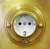 Рамка 1 местная D100, латунь, прямоугольник, Л0011Р-100 ГусевЪ