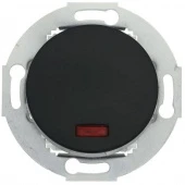 Ретро выключатель с индикатором, черный, 880208-1 LK Studio Vintage, одноклавишный