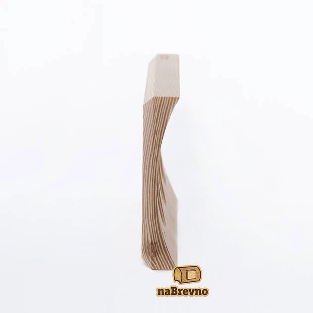 Тройная накладка на бревно D180 мм., встраиваемая, ясень, 45.V3-180 naBrevno, кромка 45 градусов Тройная накладка на бревно D180 мм., встраиваемая, ясень, 45.V3-180 naBrevno, кромка 45 градусов