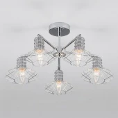 Потолочная люстра в стиле лофт Tranello, 70108/5 хром ЕВРОСВЕТ
