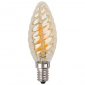 Ретро лампа светодиодная BTW E14, золотая, Б0027966 Эра