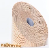 Накладка на скошенный потолок D125, 0.L2-45-S сосна, угол 45 градусов naBrevno