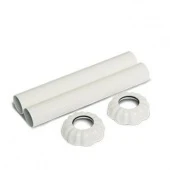 Декоративные трубки и крышки для ретро радиатора 1/2" белый 0497-1500V16A S.R.Rubinetterie