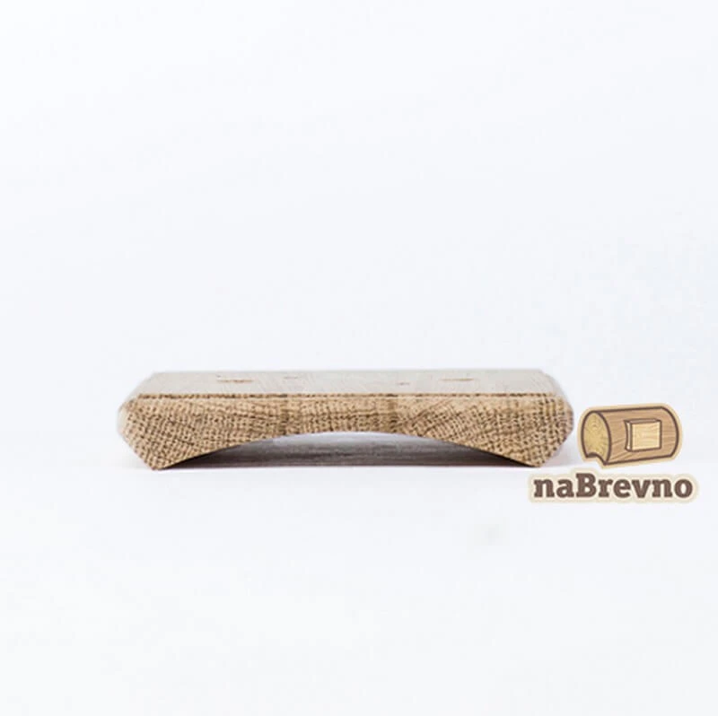 Накладка на бревно D180 мм. под распределительную коробку или светильник 100х100 мм., дуб, KV1-180-D naBrevno Накладка на бревно D180 мм. под распределительную коробку или светильник 100х100 мм., дуб, KV1-180-D naBrevno