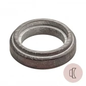 Рамка на бревно D260 мм. 1 местная, восьмерка, венге с серебряной патиной НО31ВГС260 Salvador