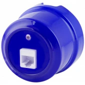 Ретро розетка компьютерная RJ-45 синий 320-С (KM) Lindas