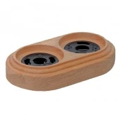 Рамка для трубок деревянная Loft 2 местная, натуральное дерево, RDL-02020 Retrika