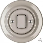 Ретро выключатель капучино глянцевый LUGW7 Katy Paty перекрестный