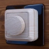 Одинарная накладка на бревно 220-280 мм., черный, N012.01.01 DerevFarfor, серия ЭкономБревно