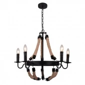 Люстра подвесная Marsiglia в стиле лофт, коричневый, A8956LM-5BK Arte Lamp