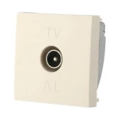 Дизайнерская розетка TV, бежевый, 852101-1 LK Studio, оконечная, серия LK45