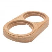 Накладка на бревно 260 мм. 2 местная, ясень натуральный, ОМРС2-260 DecoWood