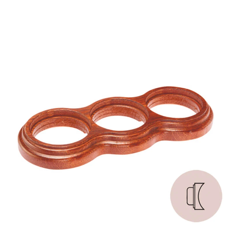 Рамка на бревно D240 мм. 3 местная, восьмерка, вишня НО33ВШ240 Salvador Рамка на бревно D240 мм. 3 местная, восьмерка, вишня НО33ВШ240 Salvador