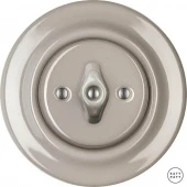 Ретро выключатель проходной капучино глянцевый LUG6 Katy Paty одноклавишный