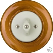 Ретро выключатель вишня глянцевая LIPAG7 Katy Paty перекрестный