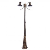 Ретро фонарь уличный Amsterdam, черный, золотистый, A1523PA-2BN Arte Lamp