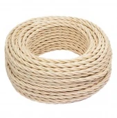 Витой провод электрический 2*1.5, песочное золото R1-424-719-150 Rozetkof