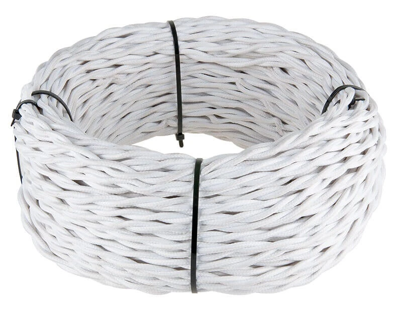 Ретро кабель витой (50 м.) 2*2.5, белый, W6452601 Werkel Ретро кабель витой (50 м.) 2*2.5, белый, W6452601 Werkel