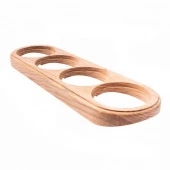 Накладка на бревно 240 мм. 4 местная, ясень натуральный, ОМРС4-240 DecoWood