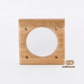 Одинарная накладка на бревно D200 мм., встраиваемая, дуб, V1-200-D naBrevno