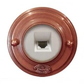 Розетка телефонная, механизм Legrand, RJ 11 медь, 08030И-80 ГусевЪ