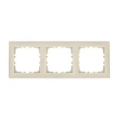 Дизайнерская рамка 3 местная, бежевый, 864301 LK Studio, серия LK60