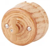 Ретро выключатель проходной, Оранж Файбер, 080-514 (KM) Sun Lumen одноклавишный