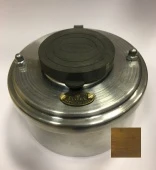 Розетка с заземлением, механизм Legrand, латунь, 13220И-100/з ГусевЪ