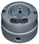 Розетка с заземлением, механизм Legrand, голубовато-серый, 13540И-80 (ГС) ГусевЪ