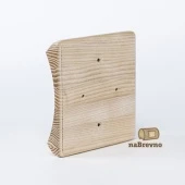 Накладка на бревно D320 мм. под распределительную коробку или светильник D130, ясень, KV3-320 naBrevno